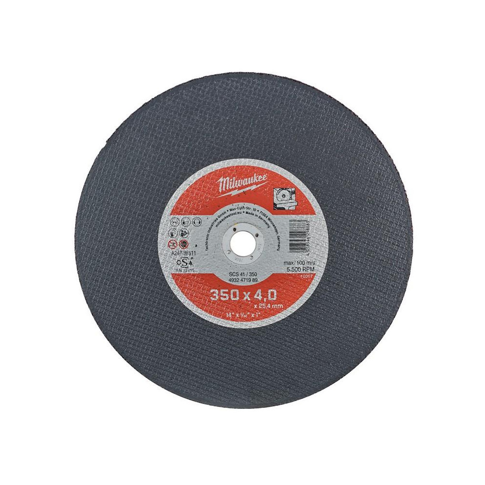 Milwaukee SCS 41/350 metal cutting disc | Great Price | Online Store - Norwit.pl Milwaukee SCS 41/350 metal cutting disc | Great Price | Online Store - Norwit.pl