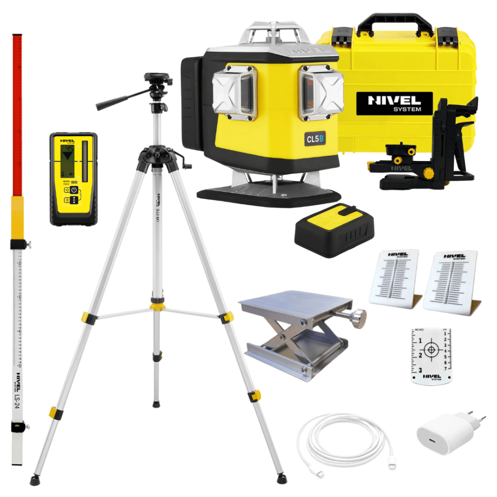 ZESTAW Laser krzyżowy Nivel System CL5B + statyw SJJ-M1 EX + czujnik RD800 Digital (kopiuj) | Great Price | Online Store - Norwit.pl