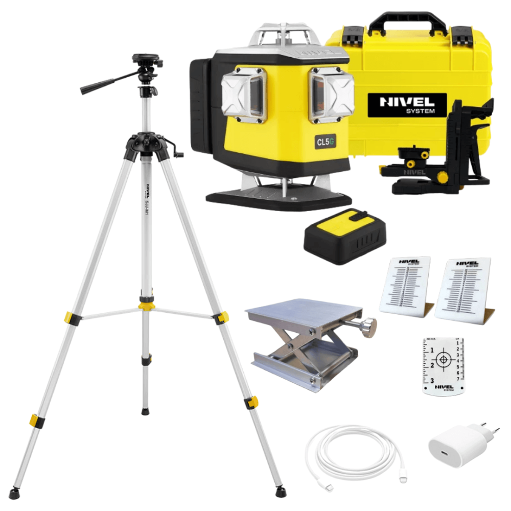 ZESTAW Laser krzyżowy Nivel System CL5G zielony + statyw SJJ-M1 EX | Dobra Cena | Sklep Online - Norwit.pl