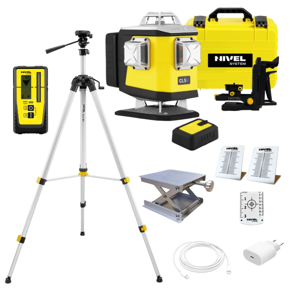 ZESTAW Laser krzyżowy Nivel System CL5V fioletowy + statyw SJJ-M1 EX + czujnik RD800 + łata LS-24 (kopiuj) | Great Price | Online Store - Norwit.pl