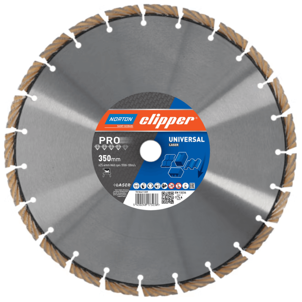 Tarcza diamentowa Norton Clipper PRO Universal H12 350 mm | Dobra Cena | NORWIT.PL