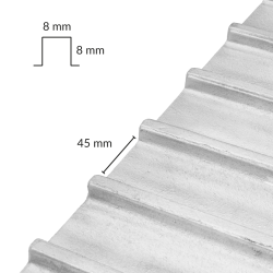 Profil aluminiowy łaty ryflującej Toolsa | Dobra Cena | NORWIT.PL