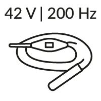 Buławy z wężem 42 V | 200 Hz