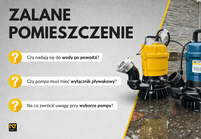 Zalane pomieszczenie? Sprawdź, jaką pompę szlamową wybrać – ranking modeli z NORWIT.PL Zalane pomieszczenie? Sprawdź, jaką pompę szlamową wybrać – ranking modeli z NORWIT.PL