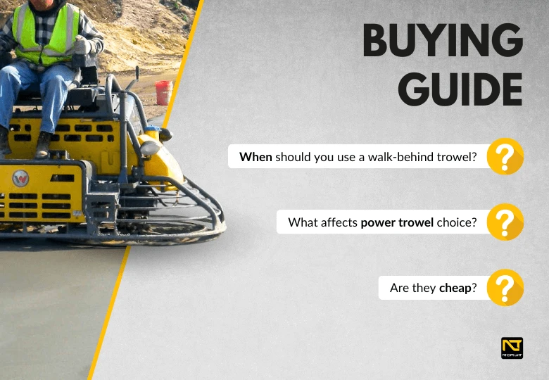 How to Choose a Concrete Power Trowel? Buying Guide for Walk-Behind and Ride-On Trowels | NORWIT.PL